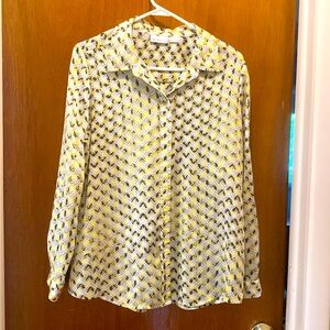 3/$15. Liz Claiborne yellow, black, and gray top